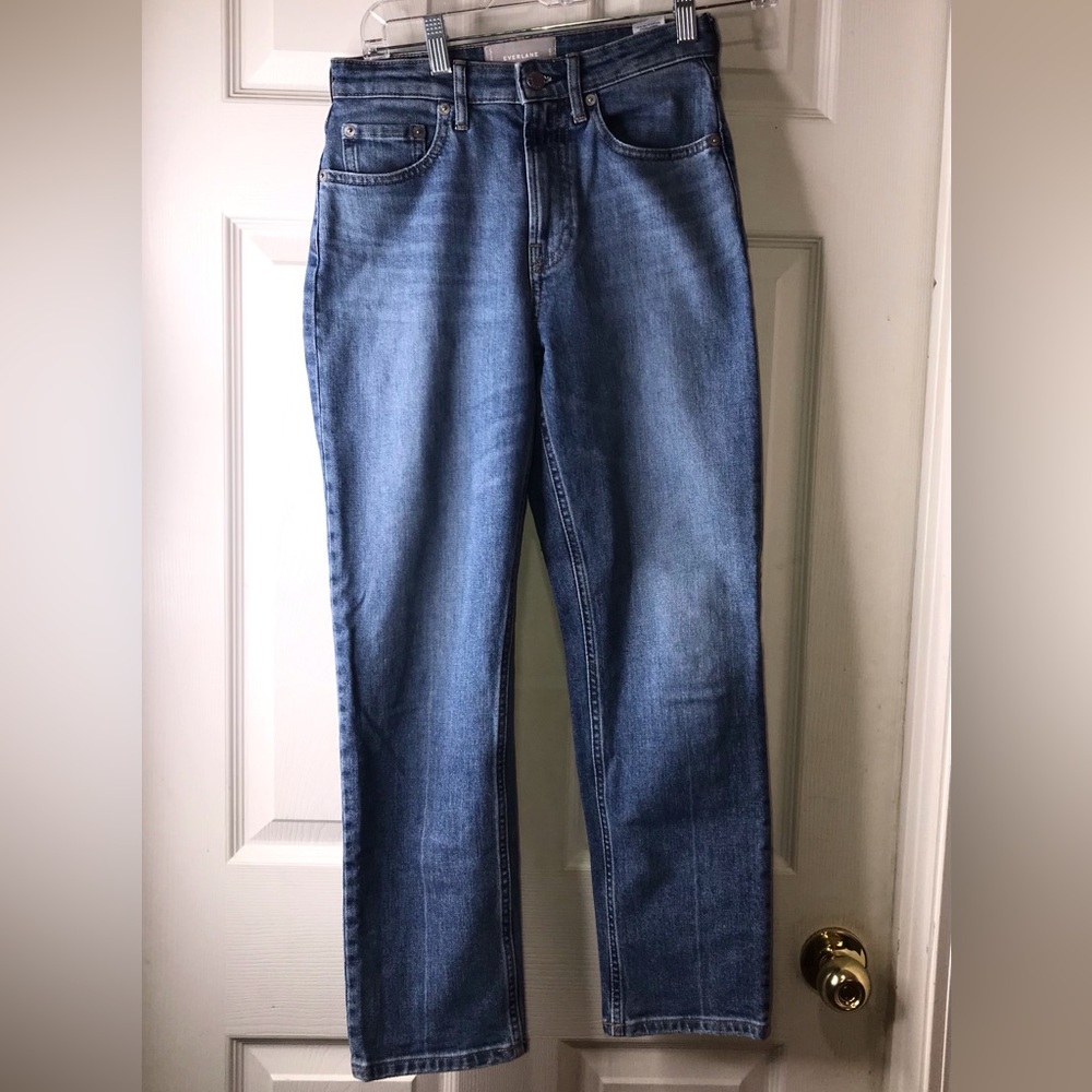 Everlane The High Rise Straight Jean Size 24 - Picture 2 of 4